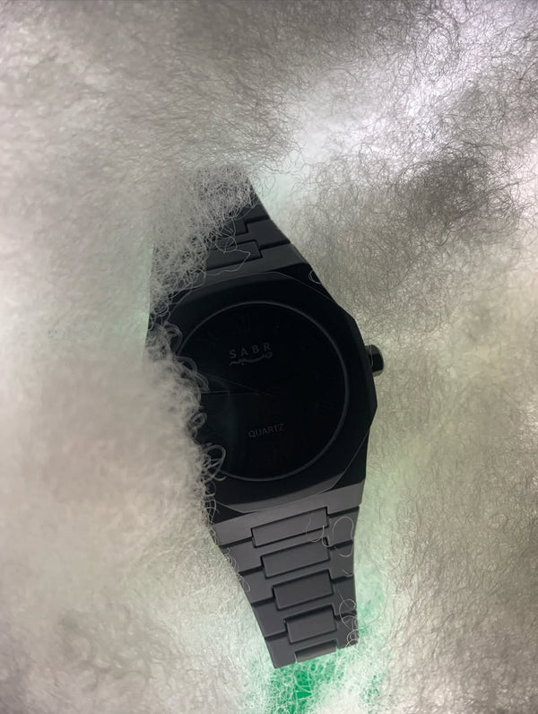 SABR Black Matte Minimalist Men's Watch DSL