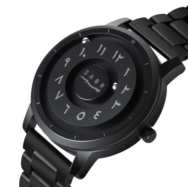 SABR Black Arabic Numeral Watch Men