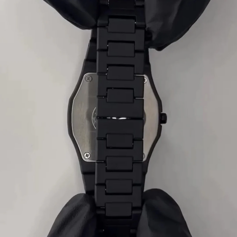 Matte Black Arabic Dial Watch for Men Minimalist