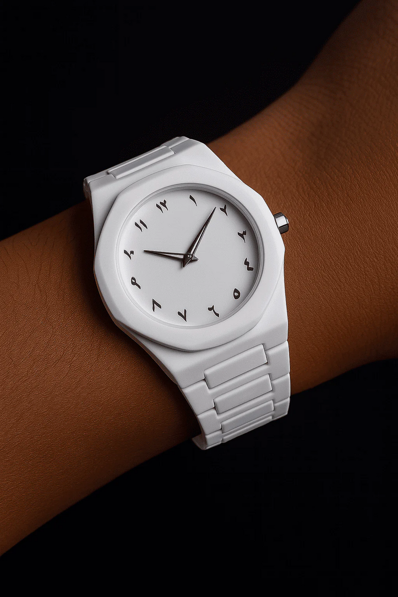 White Arabic Dial Watch for Men DSL