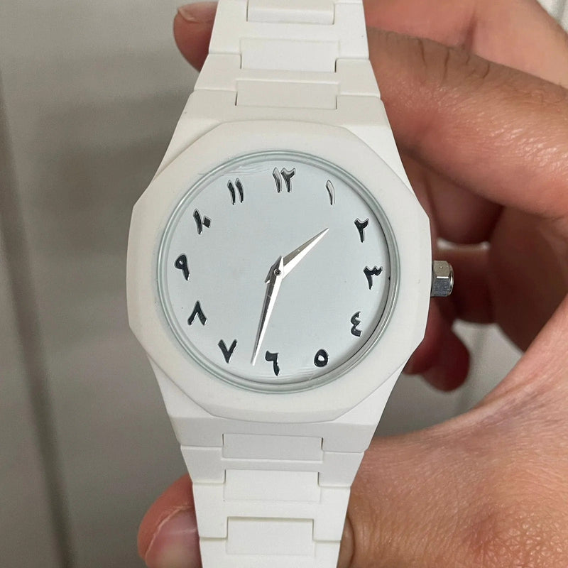 White Arabic Dial Watch for Men DSL