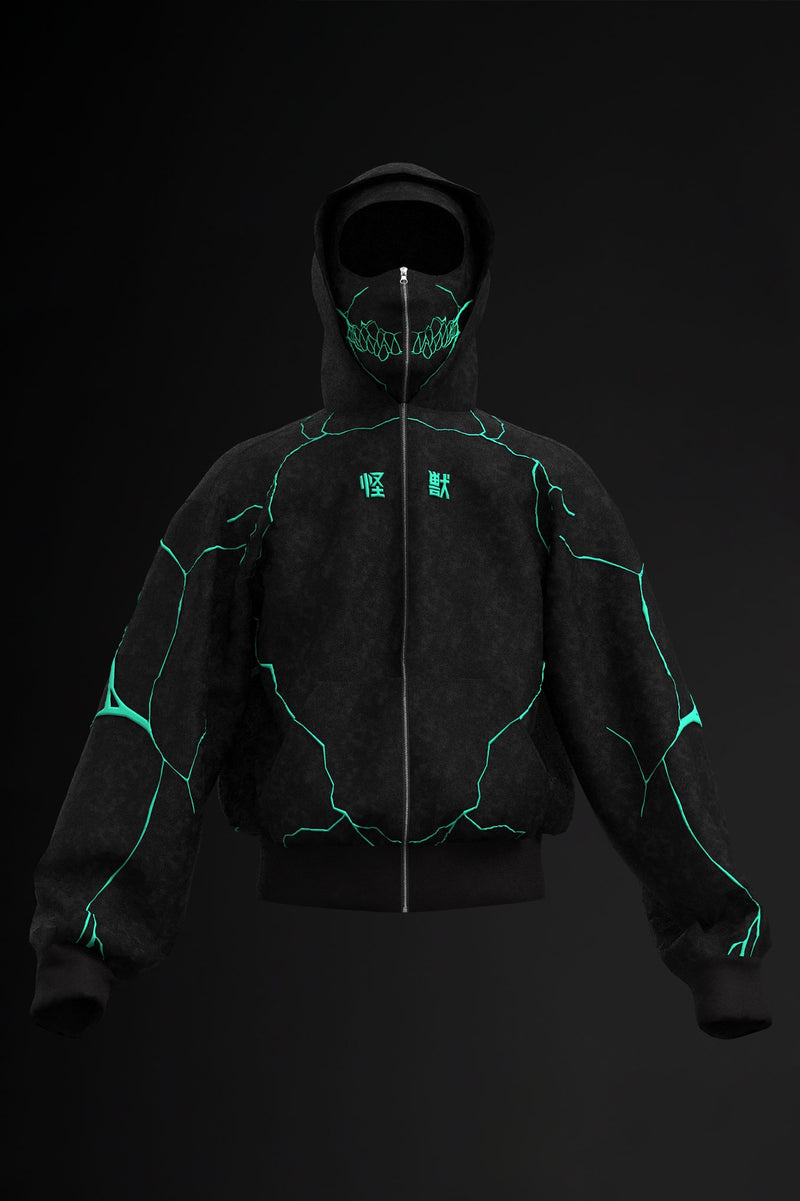 Balaclava Hoodie Green Print Edition
