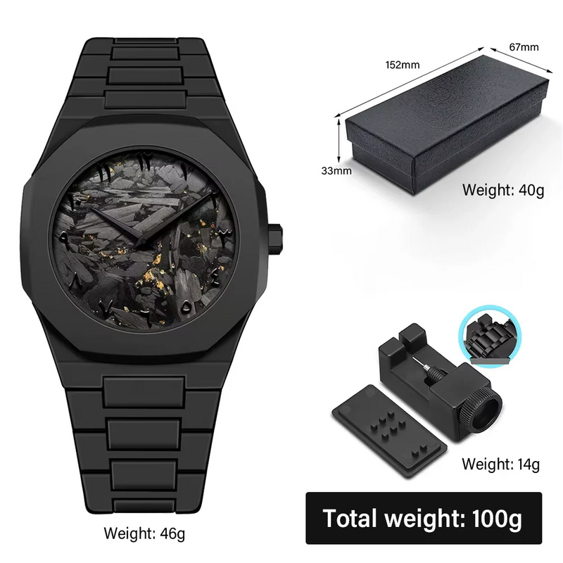 Black Arabic Dial Watch for Men – Matte Finish Premium