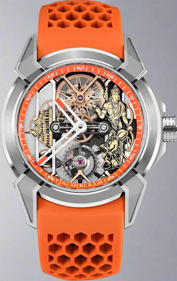 Shri Ram Edition Luxury Skeleton Watch  | Premium Design