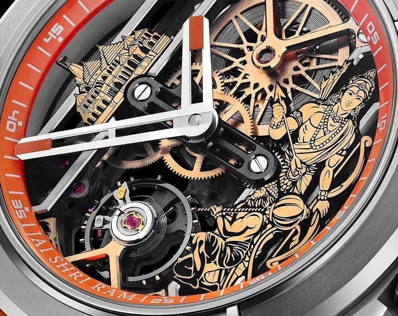 Shri Ram Edition Luxury Skeleton Watch  | Premium Design